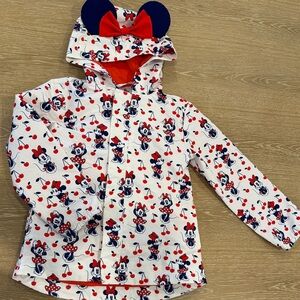 Disney Minnie Mouse Red and Blue Hooded Jacket